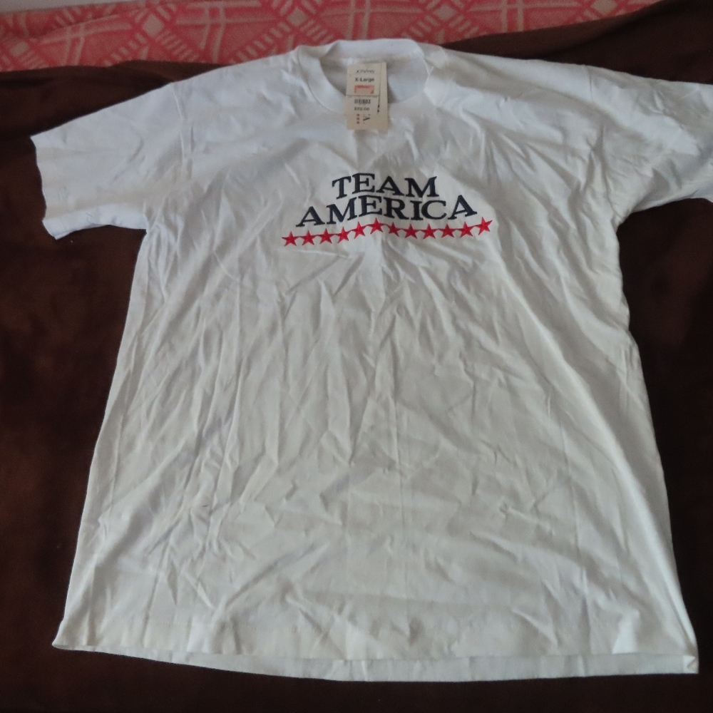 vintage jc penneys team america tshirt XL NWT